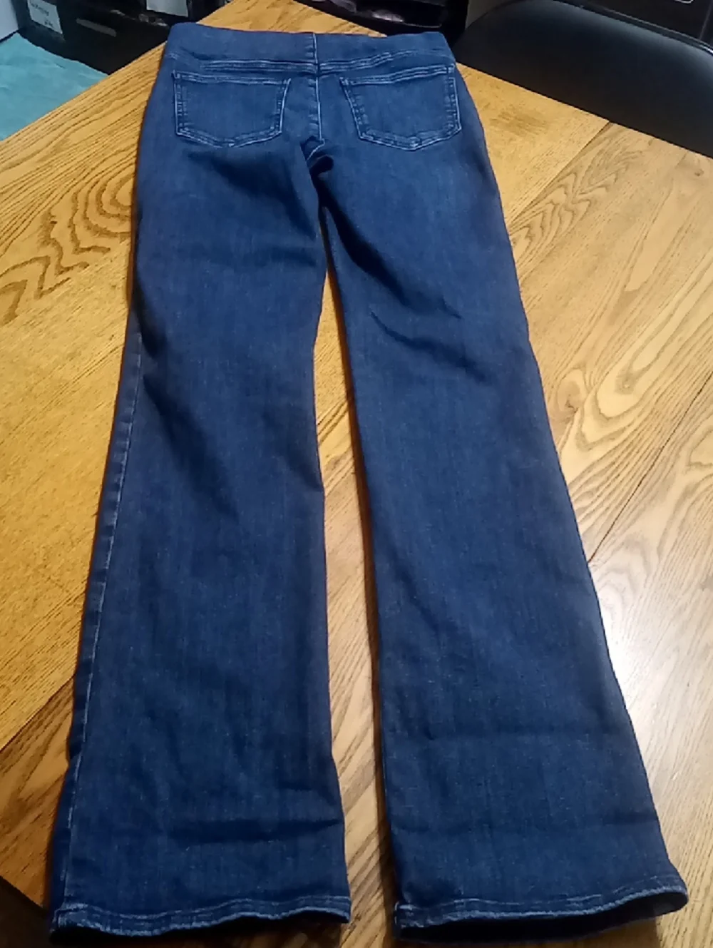 NYDJ Jeans Womens SMALL 0-2-4 BLUE PULL ON UP Pants Denim Used Preowned